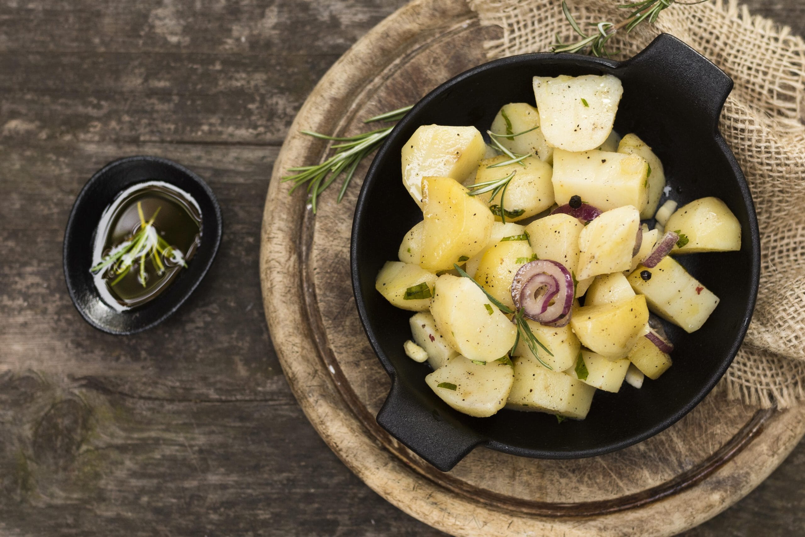 insalata di patate vegana